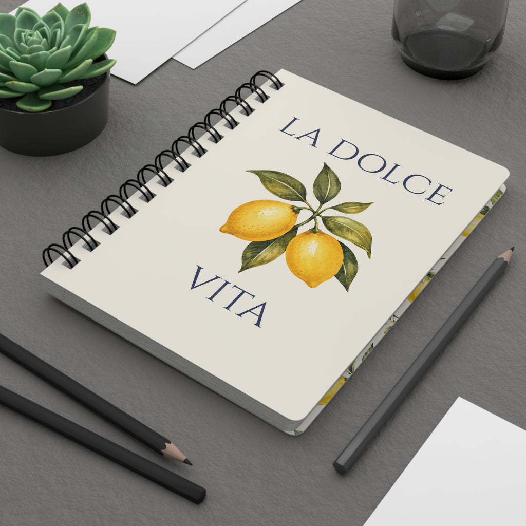 La Dolce Vita Lemon Italian Notebook