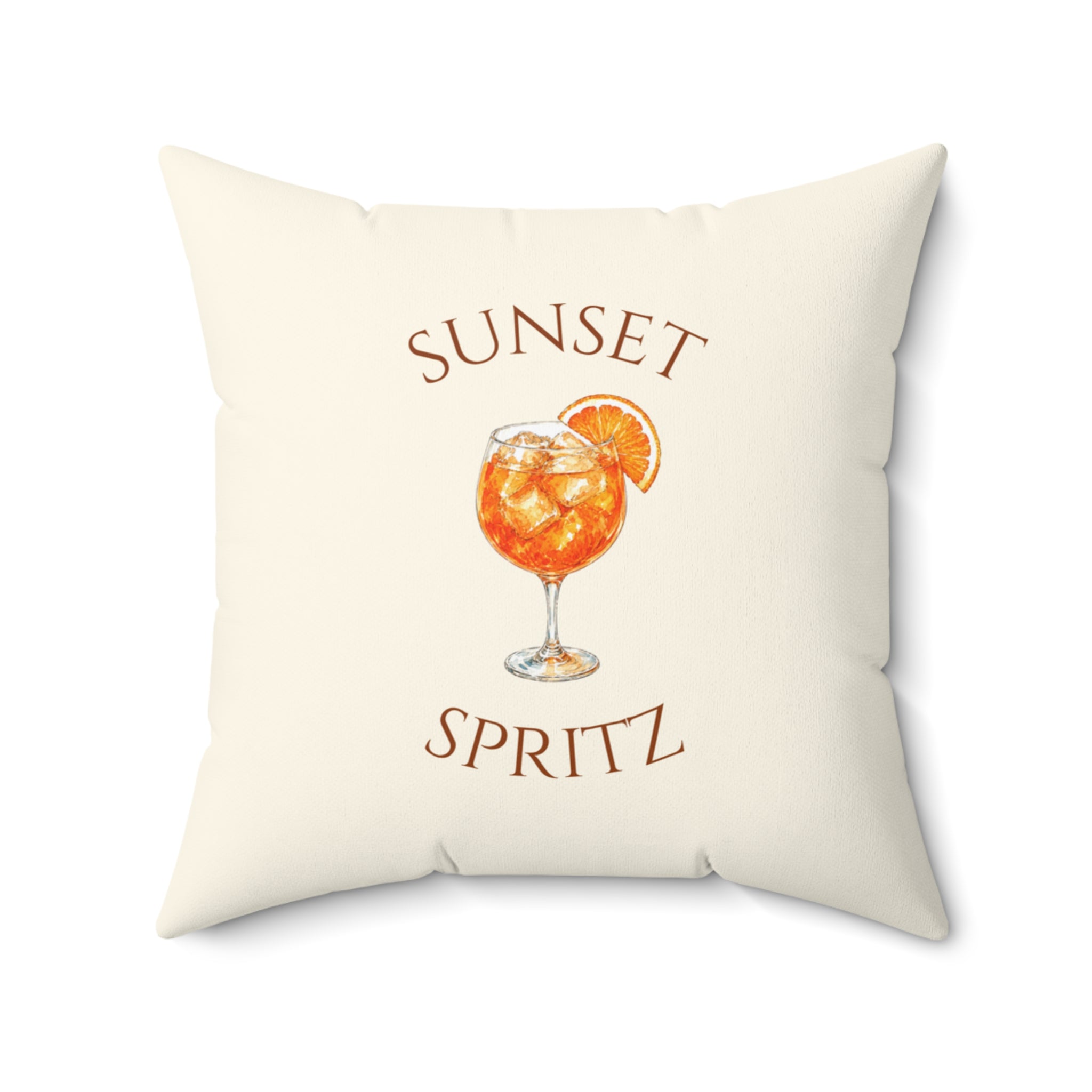 Sunset Spritz Reversible Throw Pillow