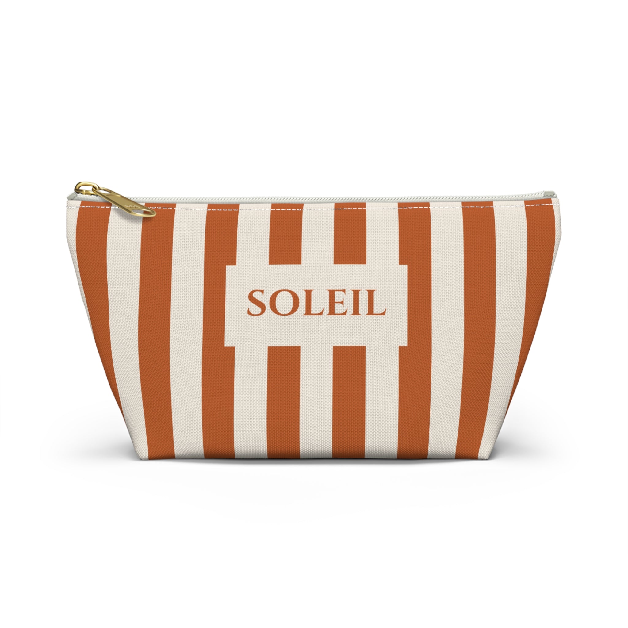 Soleil Striped Cosmetic Travel Pouch - French Riviera