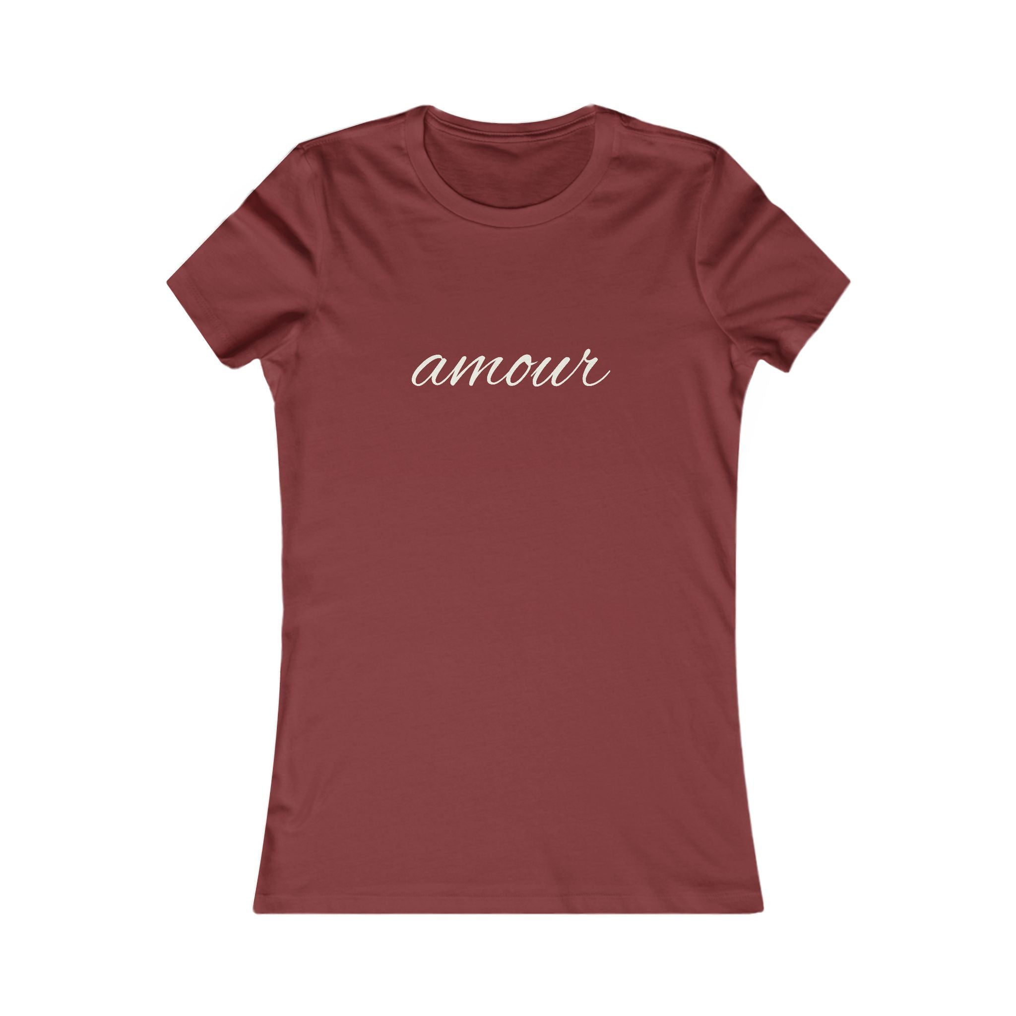 "Amour" Script French Luxury Travel Tee