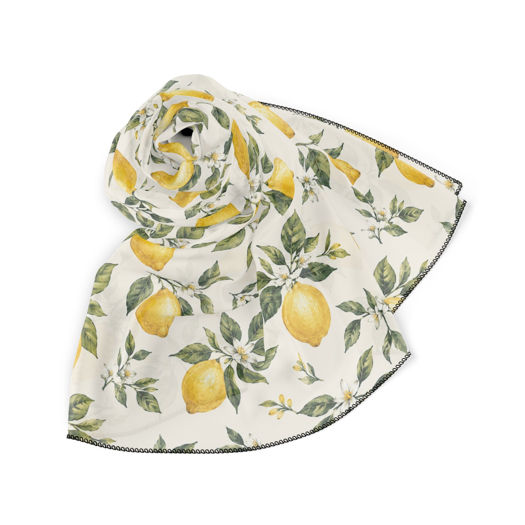 Positano Lemon Featherweight Washable Scarf
