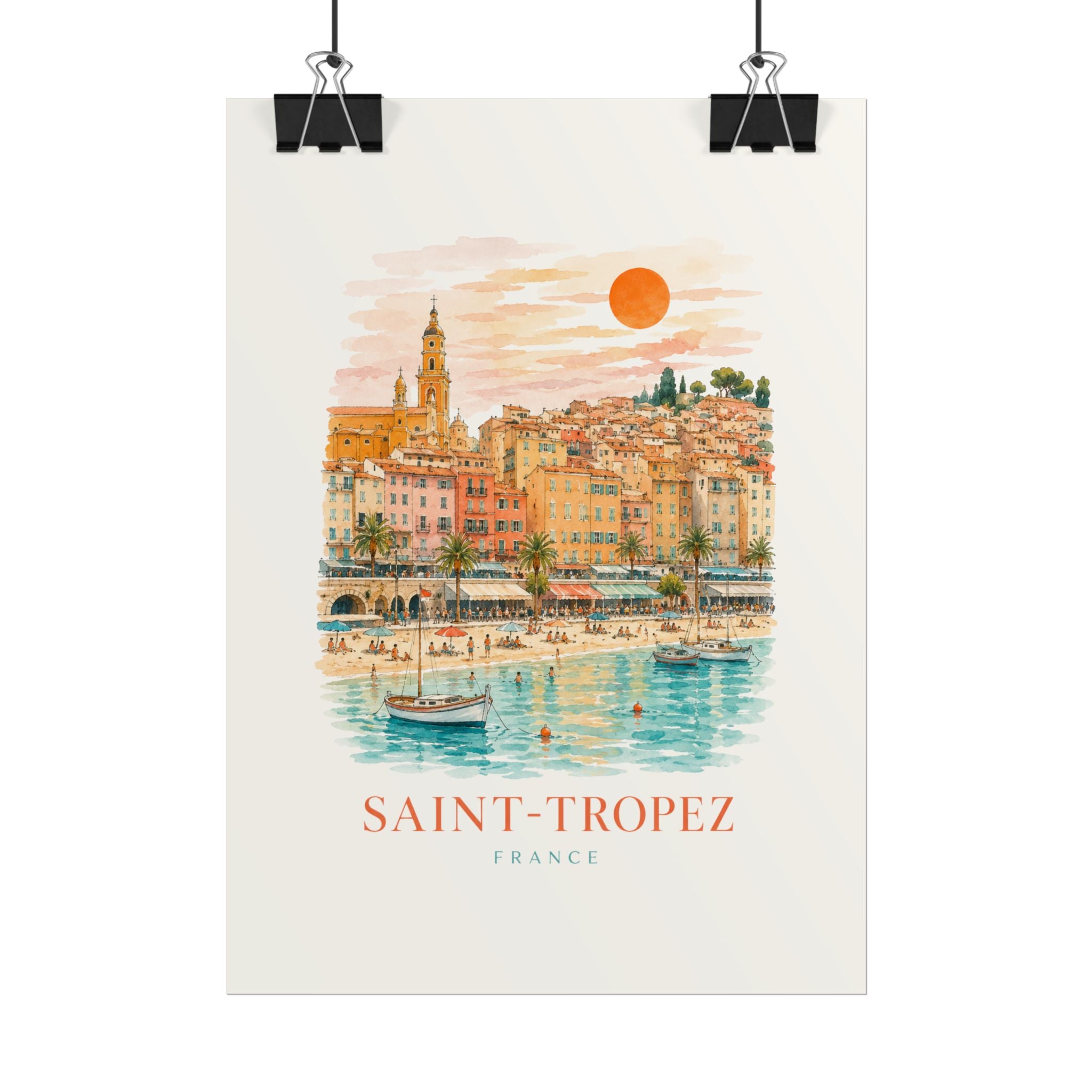 Saint-Tropez French Riviera Travel Print
