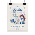 Santorini Travel Poster Print