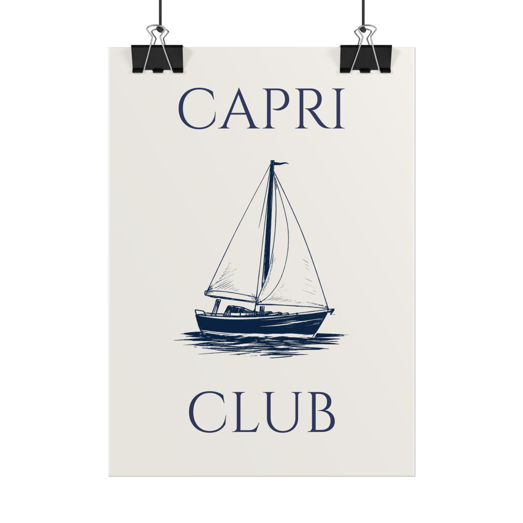 Capri Club Nautical Art Print