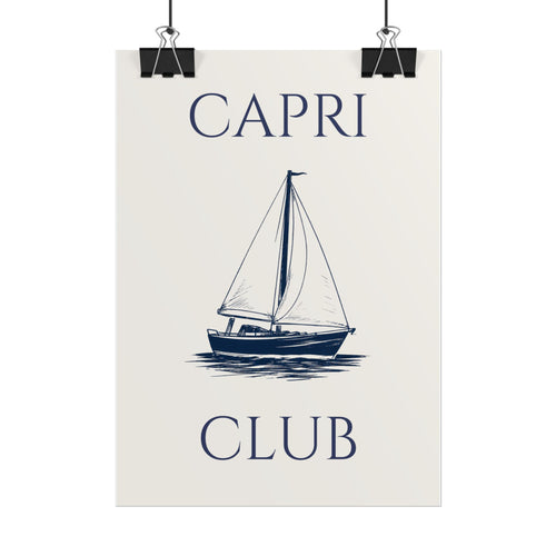 Capri Club Nautical Art Print