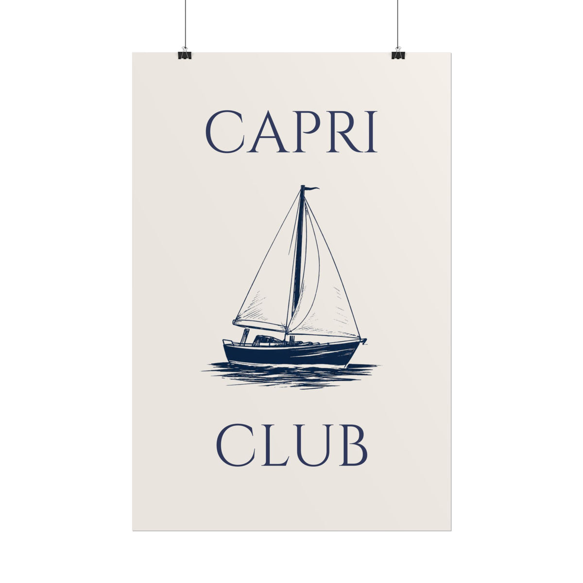 Capri Club Nautical Art Print
