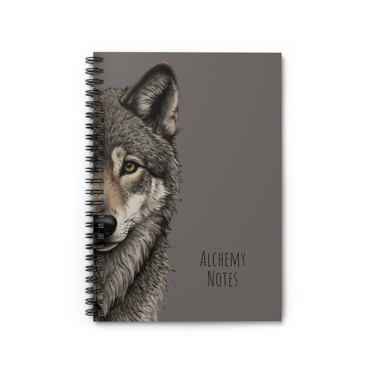 Personalized Grey Wolf Journal