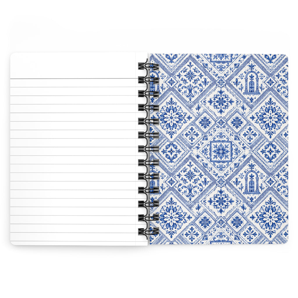 Santorini Tile Pattern Travel Journal