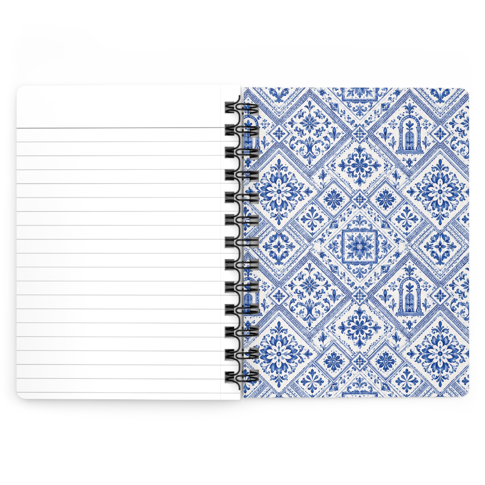 Santorini Tile Pattern Travel Journal