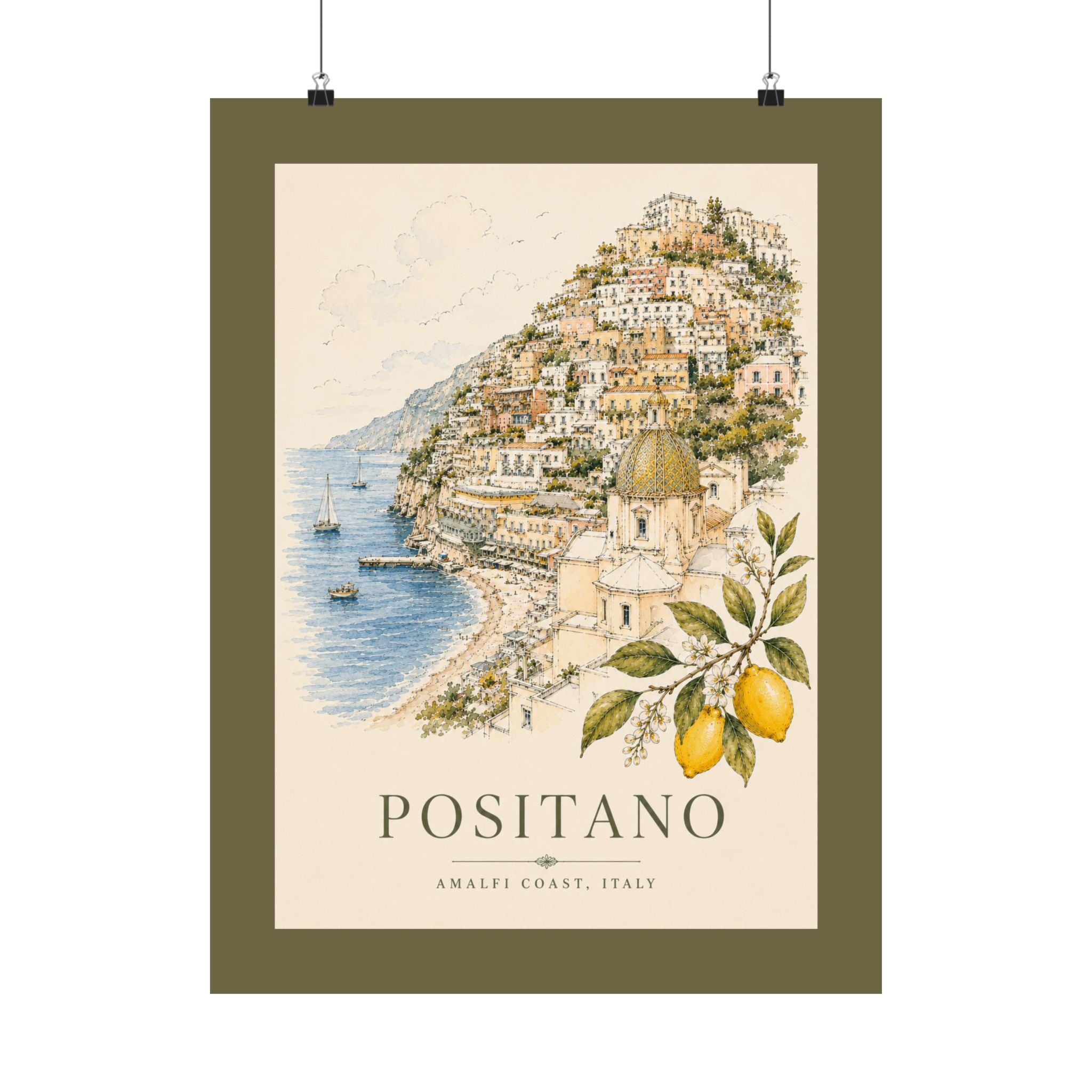 Positano Vintage Wall Art