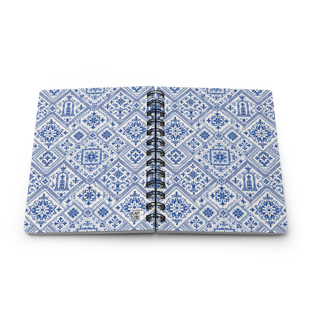 Santorini Tile Pattern Travel Journal