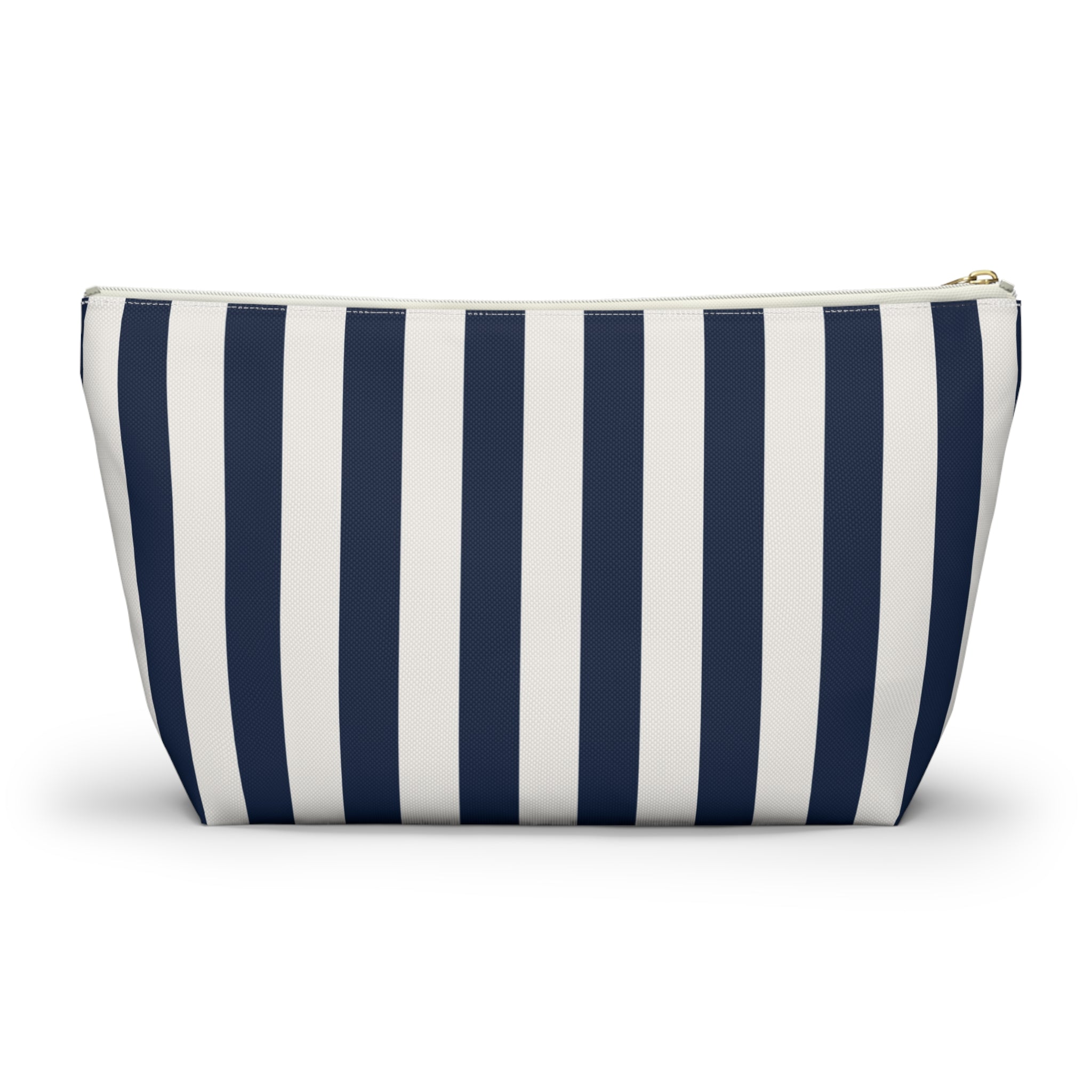 Capri Sailboat Stripe Accessory Pouch, Nautical Italian Travel Gift, Euro Summer Vacation Bag