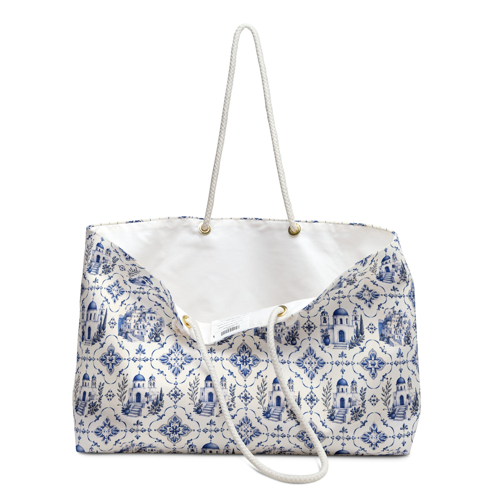 Santorini Weekender Tote Bag