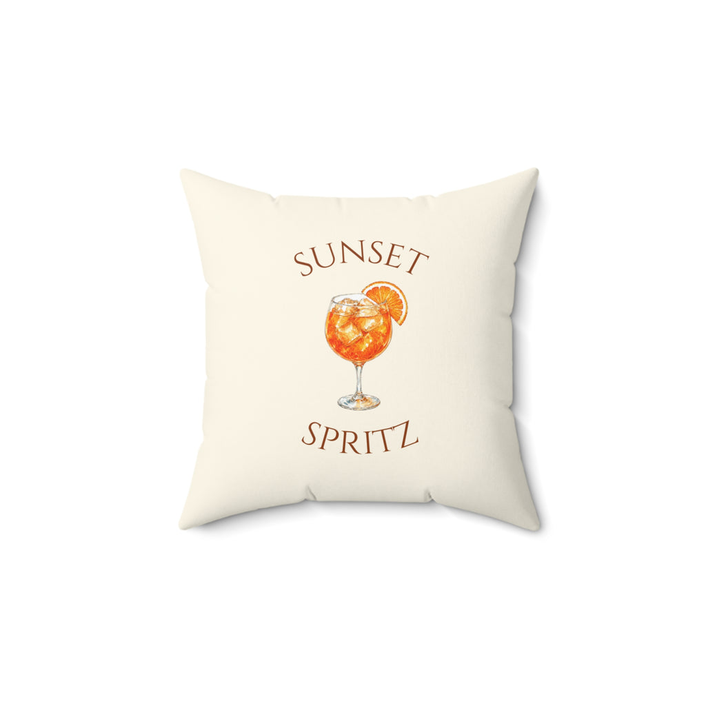 Sunset Spritz Reversible Throw Pillow