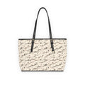Mediterranean Calligraphy Vegan Leather Shoulder Bag