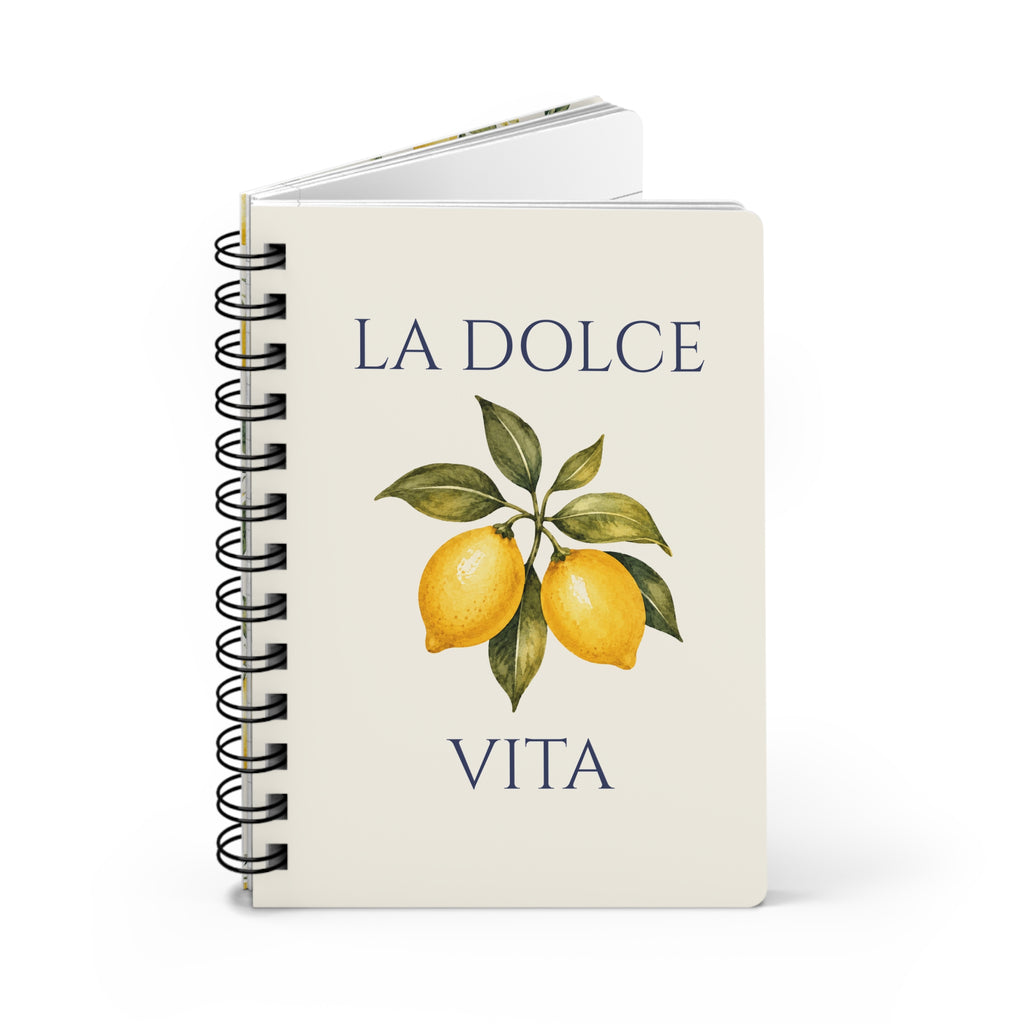 La Dolce Vita Lemon Italian Notebook
