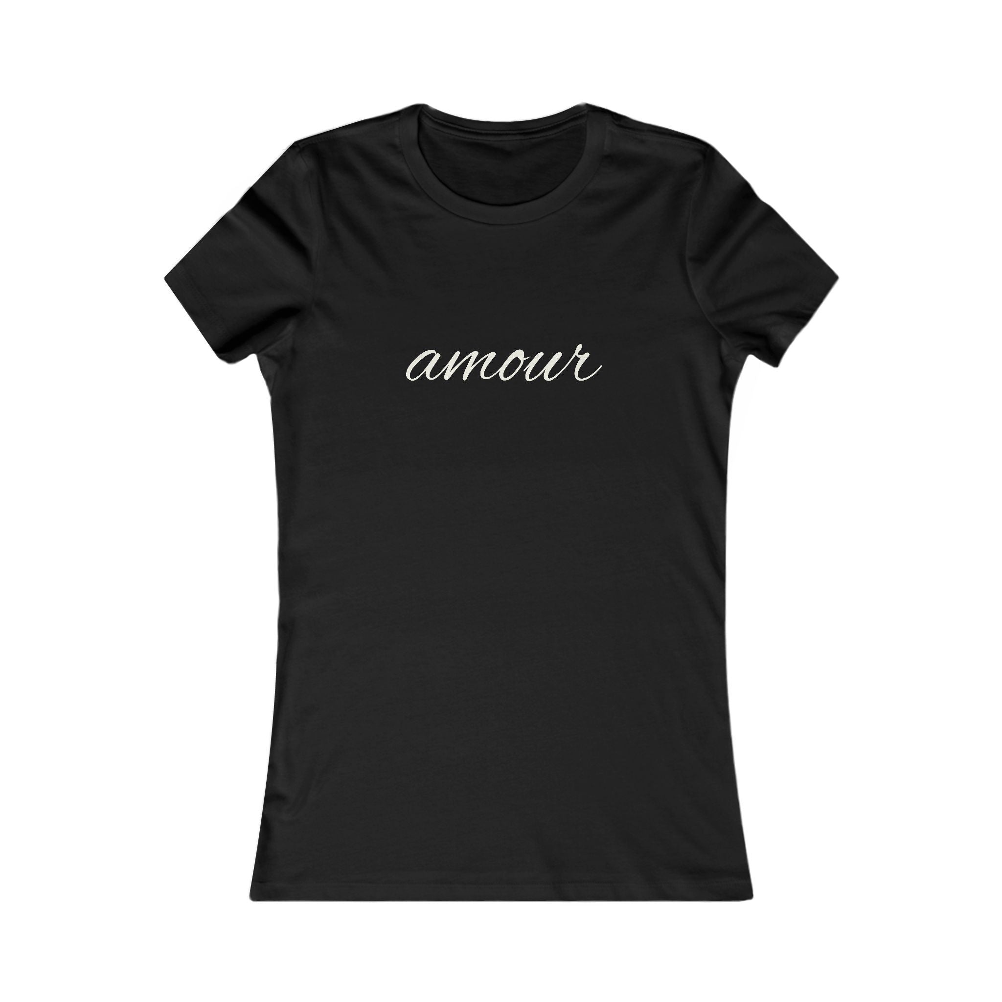 "Amour" Script French Luxury Travel Tee