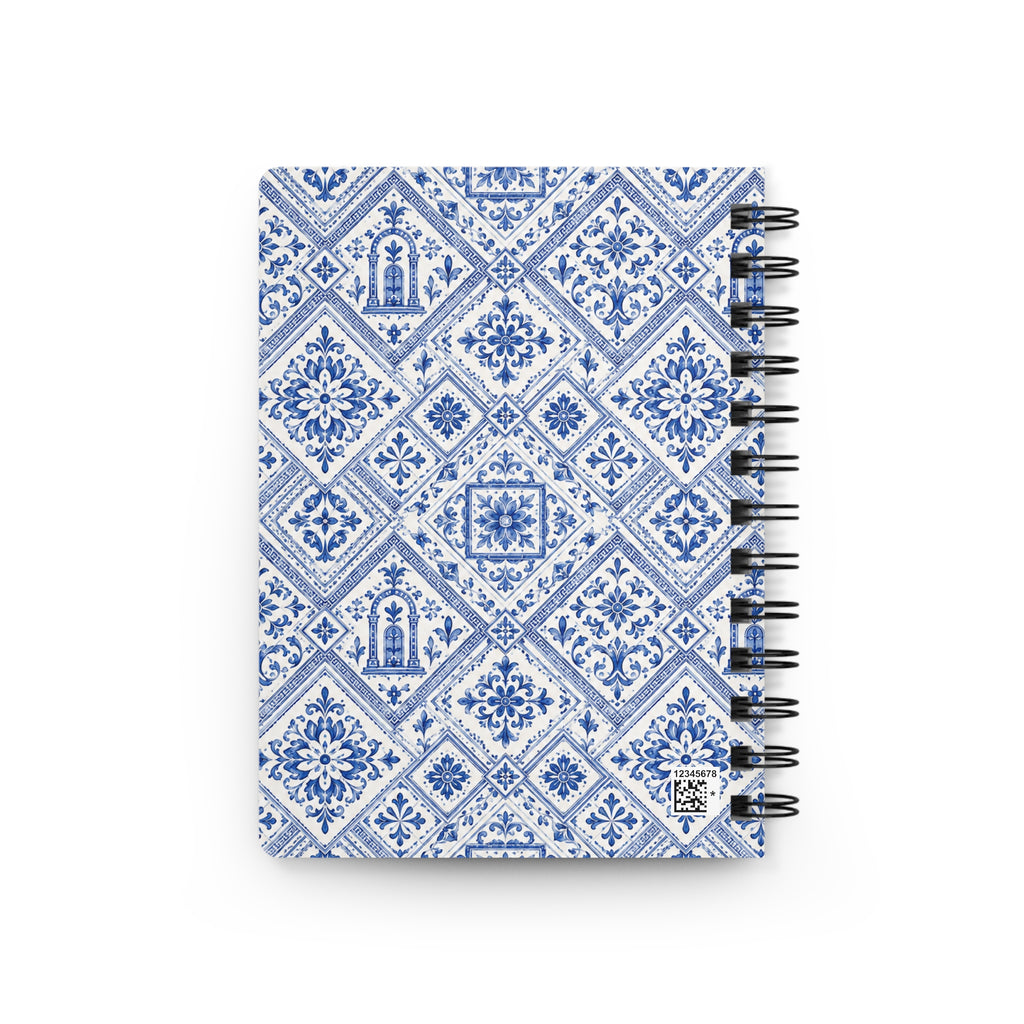 Santorini Tile Pattern Travel Journal