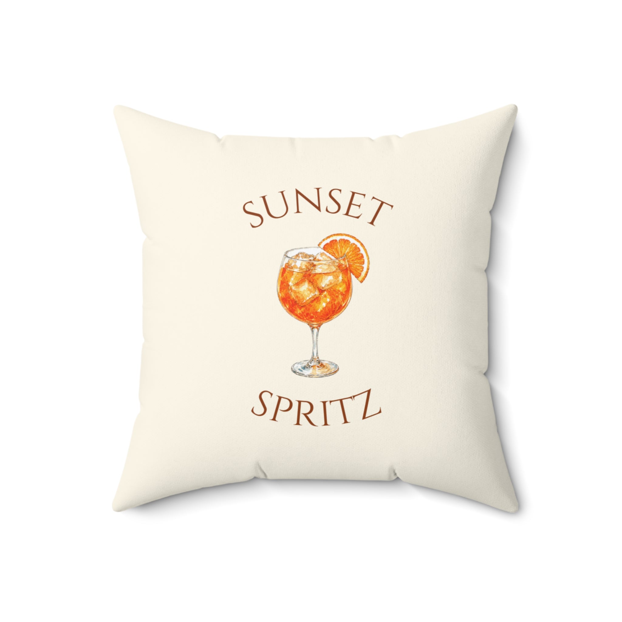 Sunset Spritz Reversible Throw Pillow