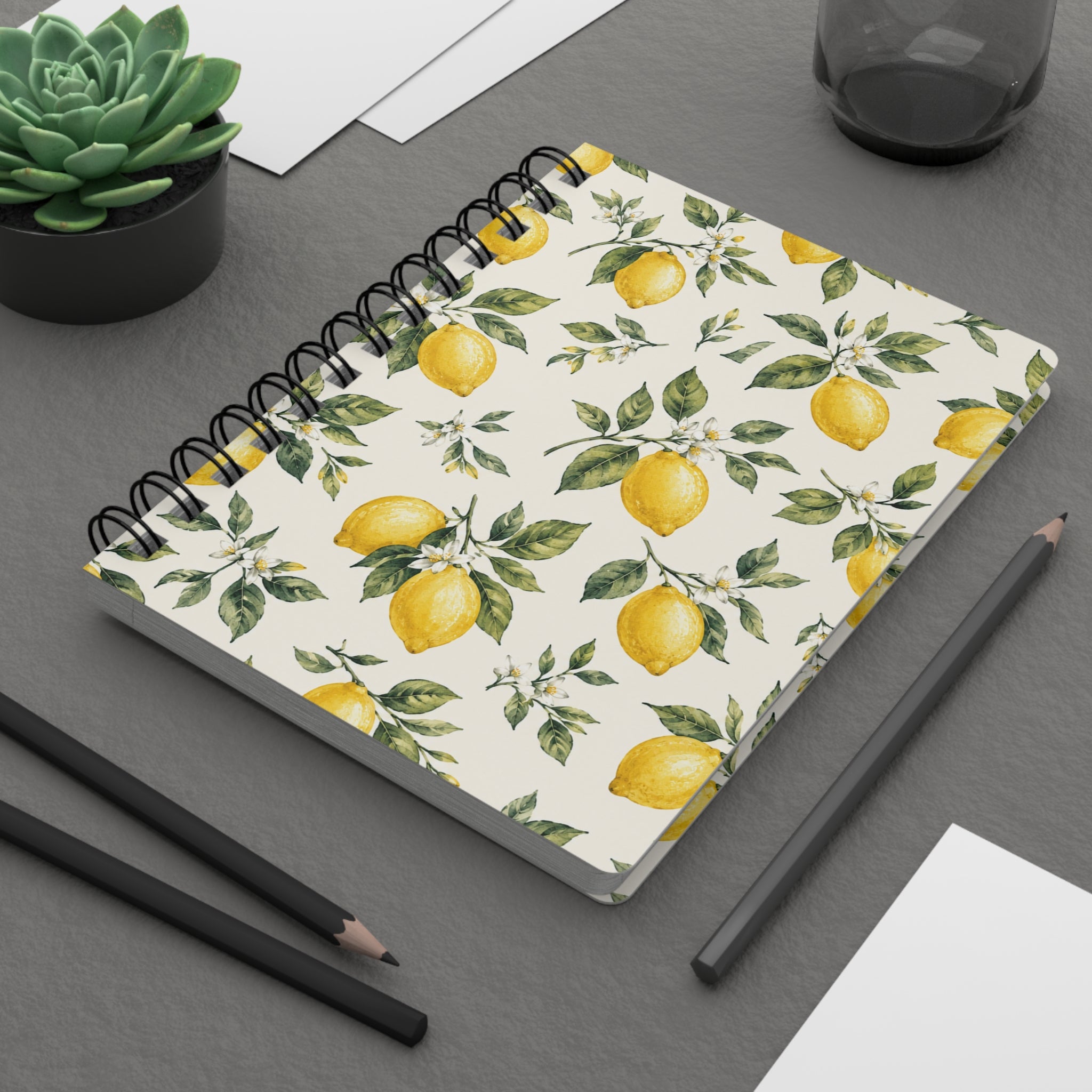 Positano Lemon Print Travel Journal