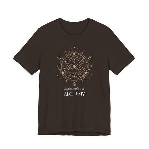 Alchemy Graphic T-Shirt, Celestial Eye and Stars Tee, Dark Academia Witchy Shirt