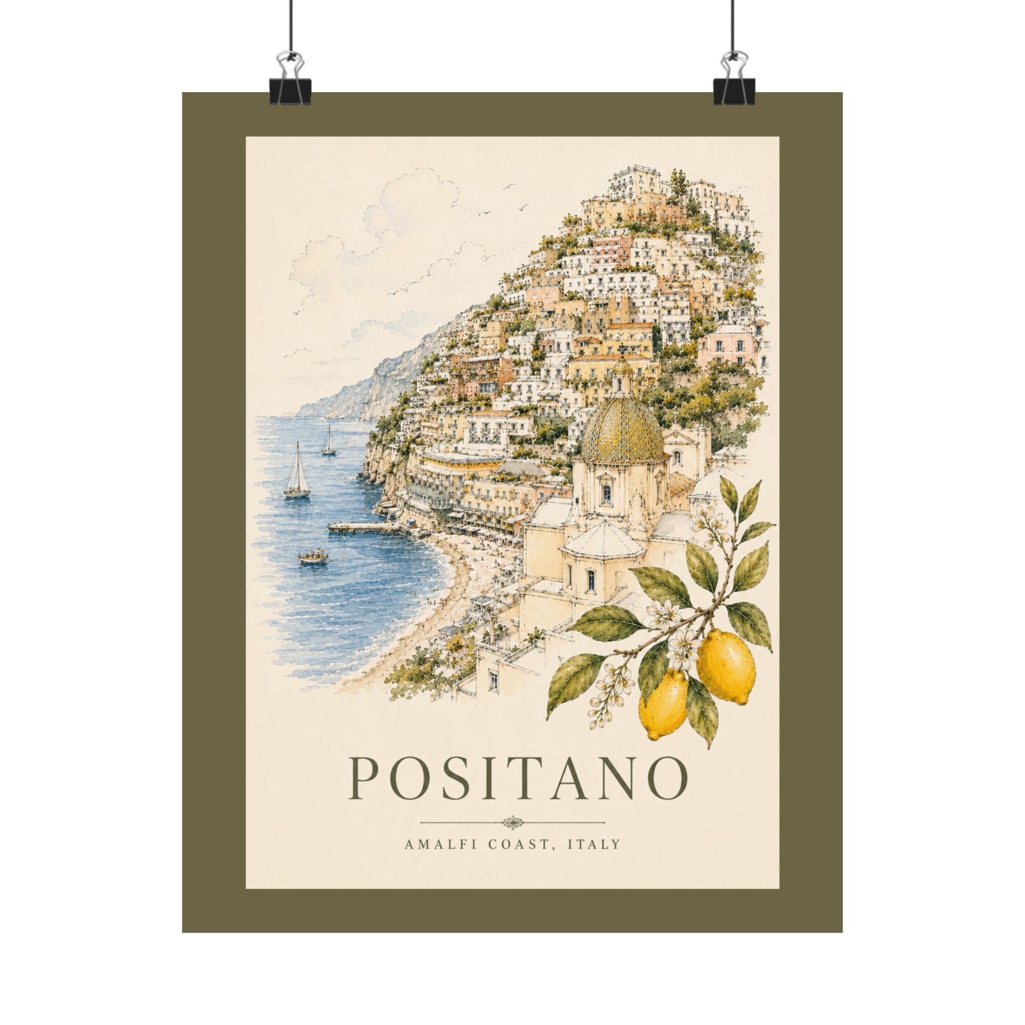 Positano Vintage Wall Art