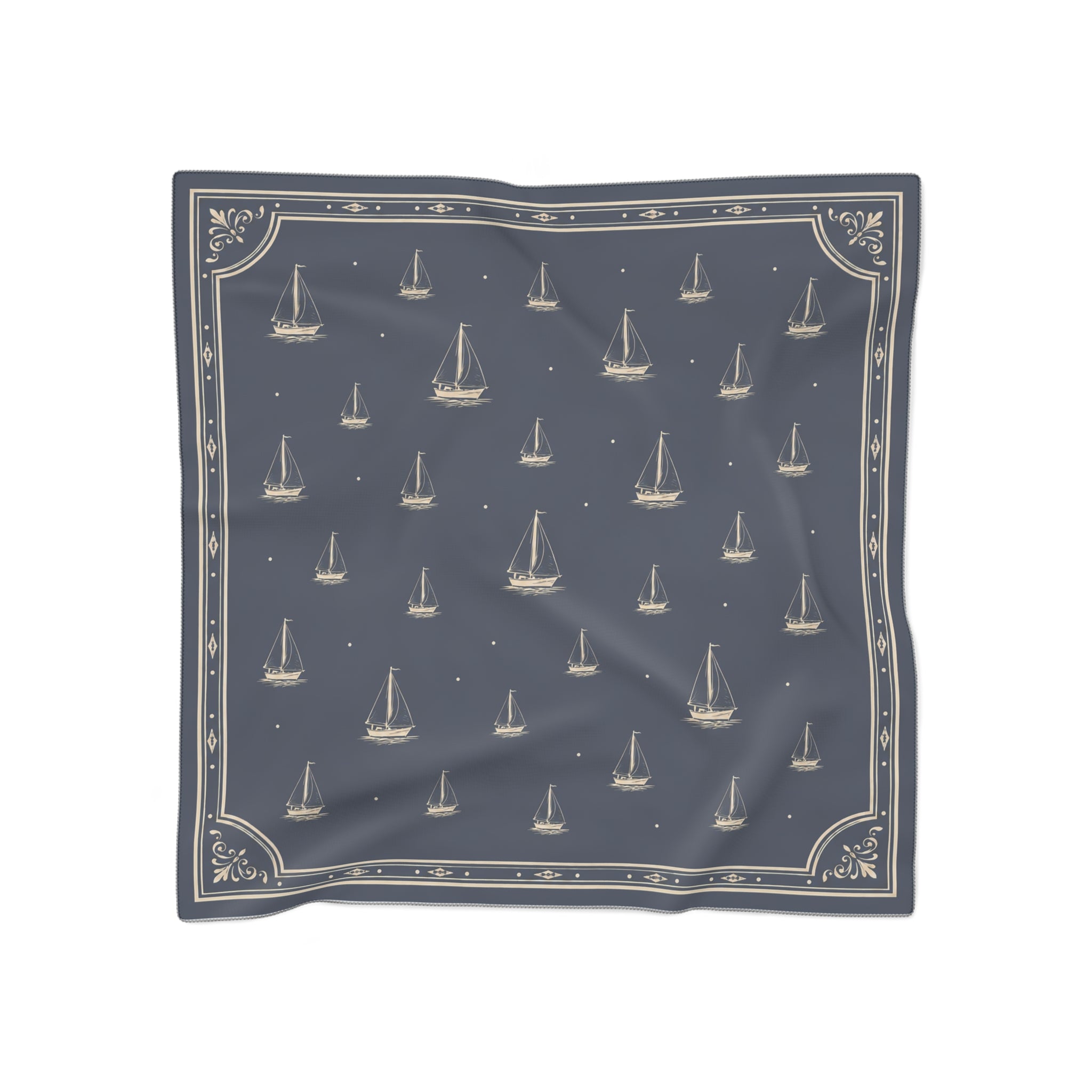 Capri Sailboat Washable Travel Scarf