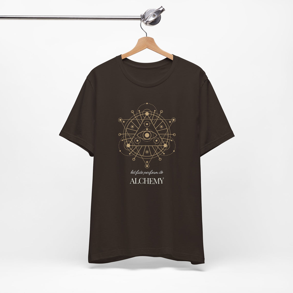 Alchemy Graphic T-Shirt, Celestial Eye and Stars Tee, Dark Academia Witchy Shirt