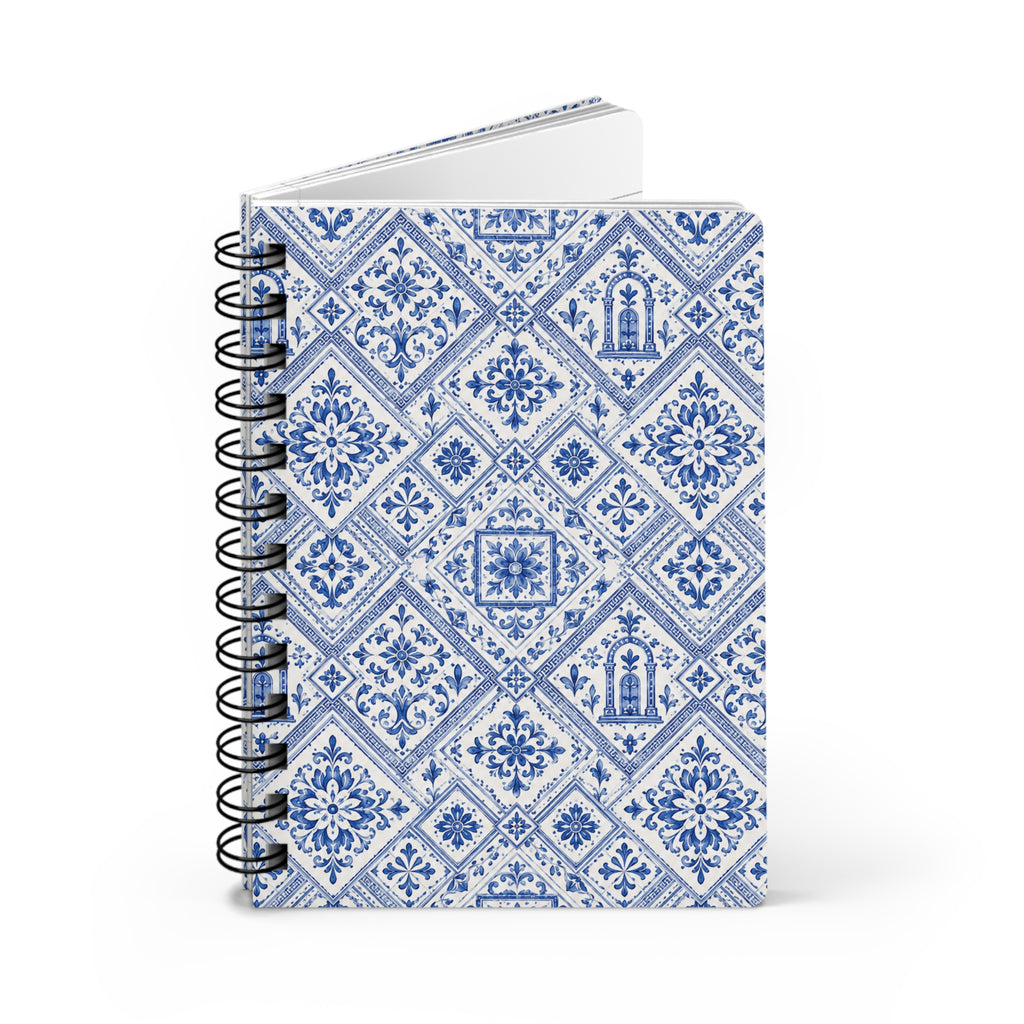 Santorini Tile Pattern Travel Journal