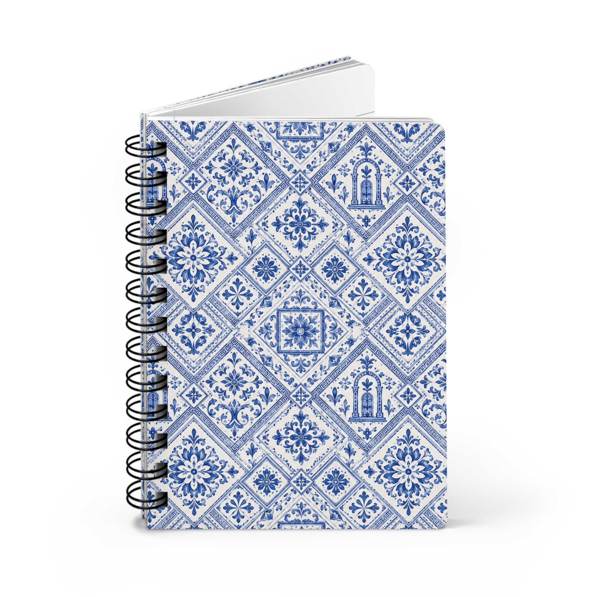 Santorini Tile Pattern Travel Journal