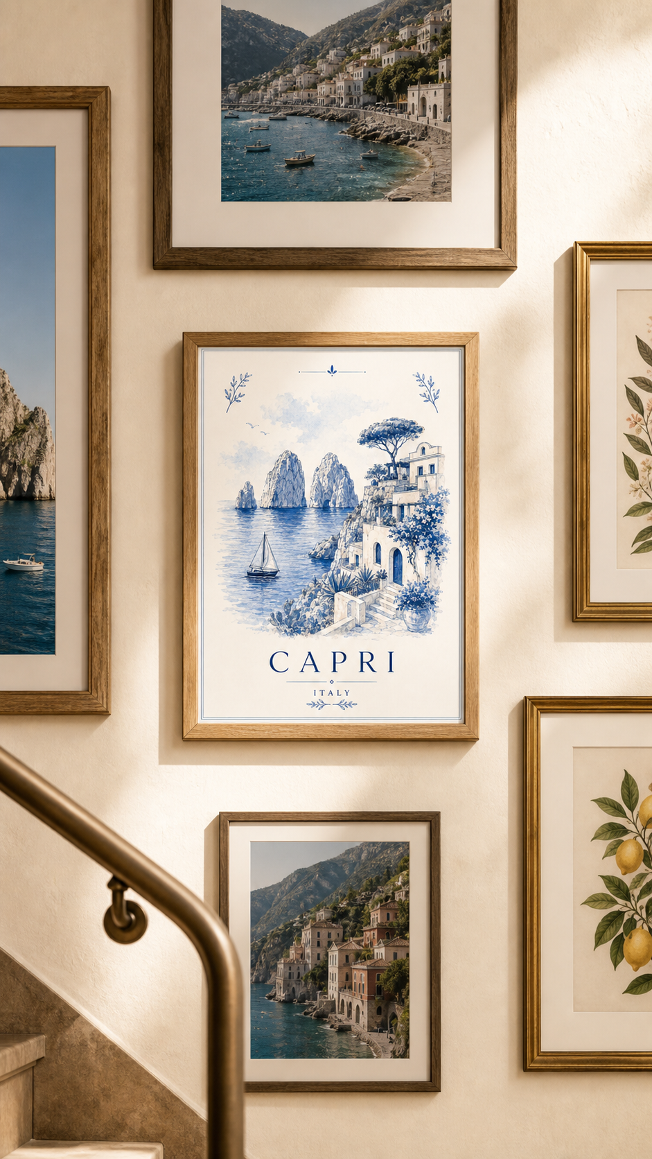 Capri Club Vintage Travel Poster