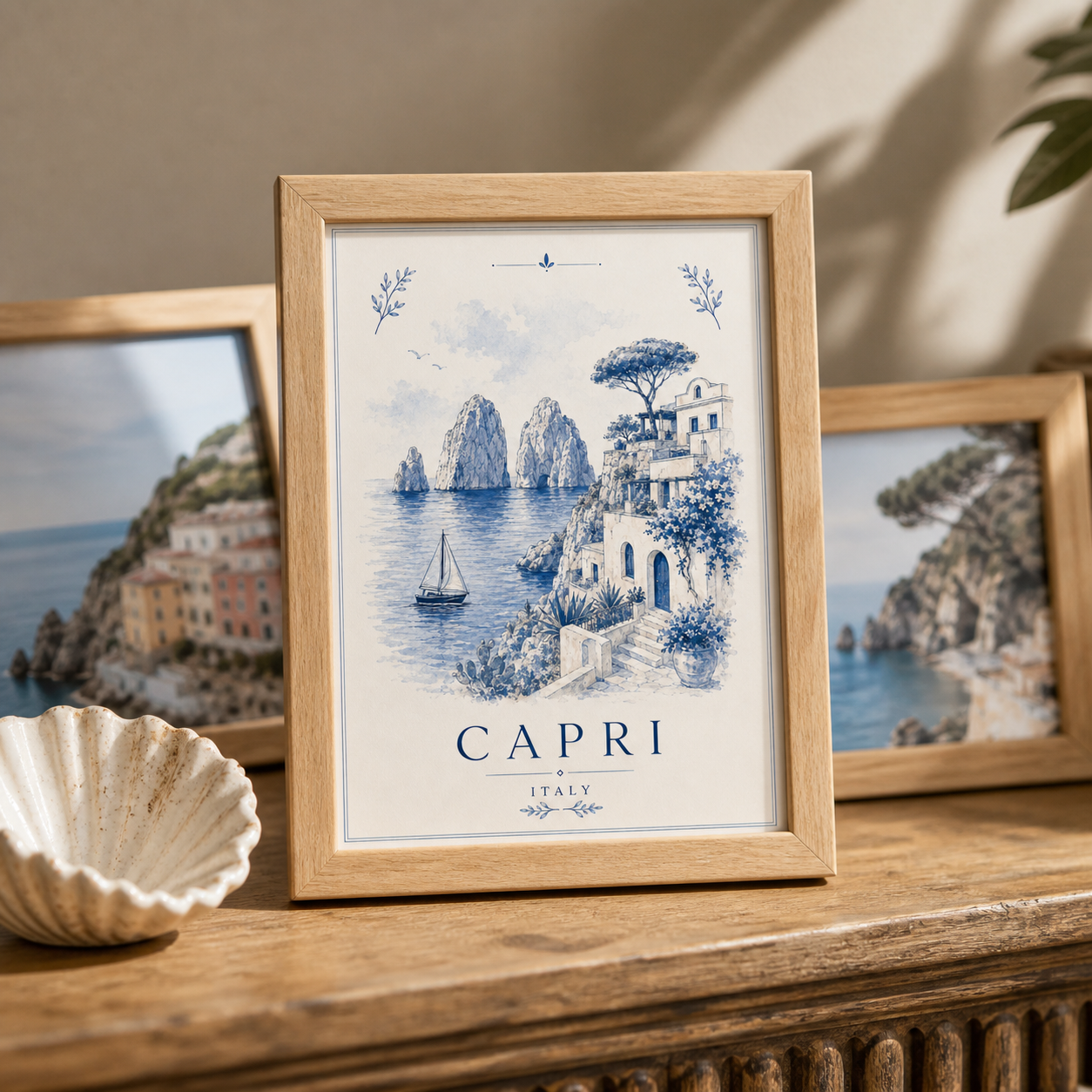 Capri Club Vintage Travel Poster