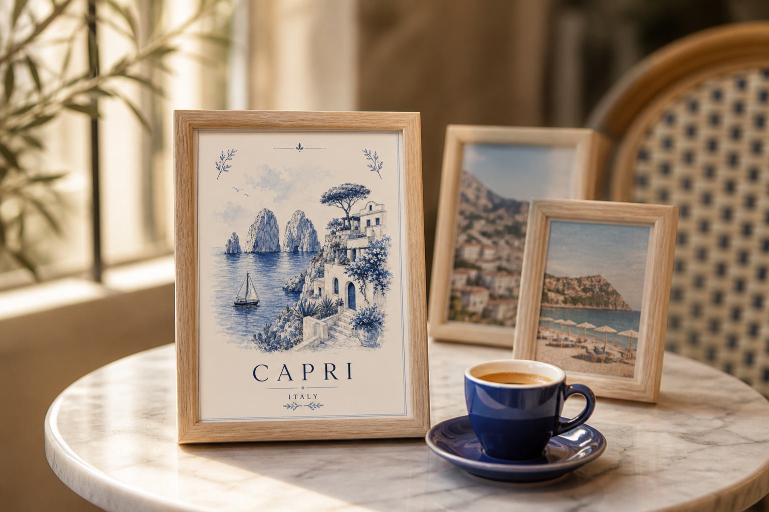 Capri Club Vintage Travel Poster
